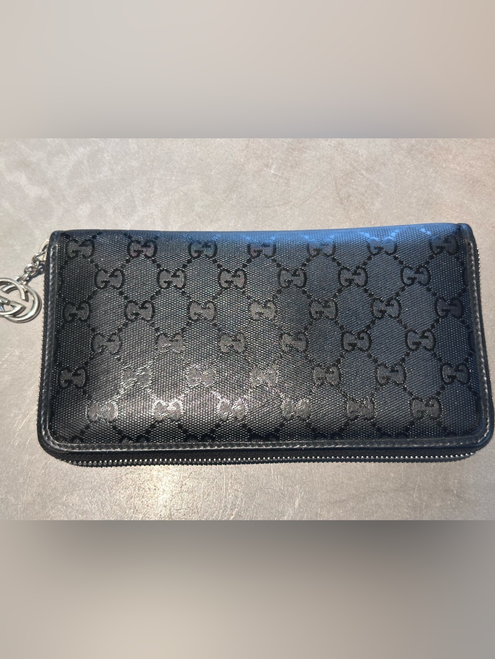 GUCCI GG Guccissima Continental zippy wallet